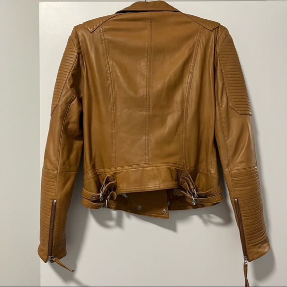 Danier moto jacket tan size small - Picture 3 of 9